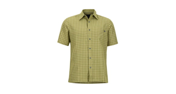 Marmot Eldridge Short Sleeve Shirt - Men's, Wheatgrass, Large, 62220-4423-L