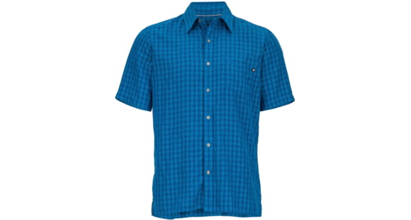 Marmot Eldridge Short Sleeve Shirt - Men's, True Blue, Medium, 262547