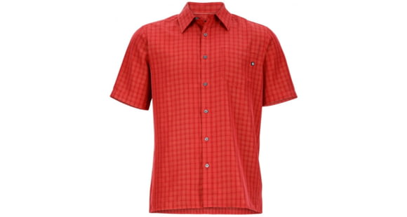 Marmot Eldridge Short Sleeve Shirt - Men's, True Red Ochre, Small, 785562249653