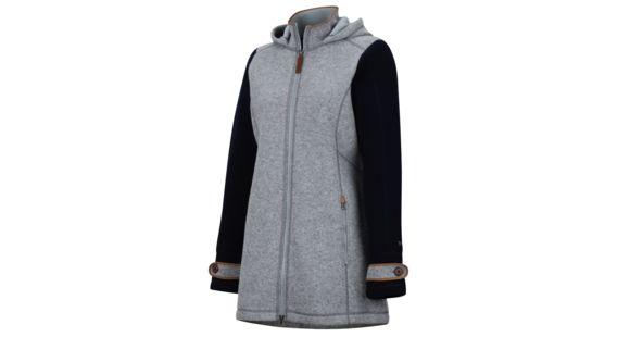 Marmot Eliana Sweater - Women's, Grey Storm Heather/Arctic Navy Heather, Small, 58170-1827-S