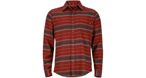 Marmot Enfield Flannel Long Sleeve - Men's-Marsala Brown Heather-Large