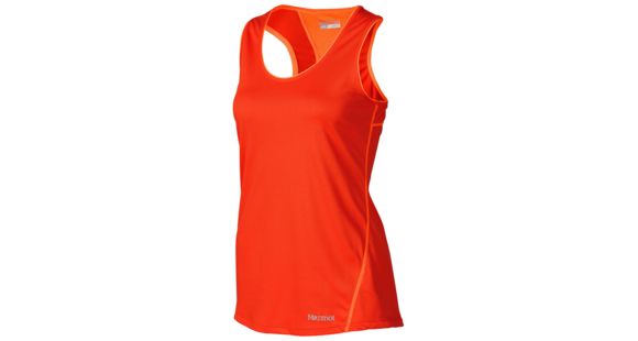 Marmot Essential Tank - Women's-Coral Sunset/Bright Orange-Large, 67780-CORAL SUNSET/BRIGHT ORANGE-L