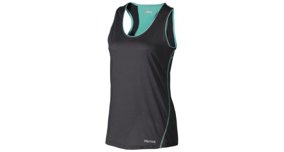 Marmot Essential Tank - Women's-Dark Steel/Ice Green-X-Small, 785562865235