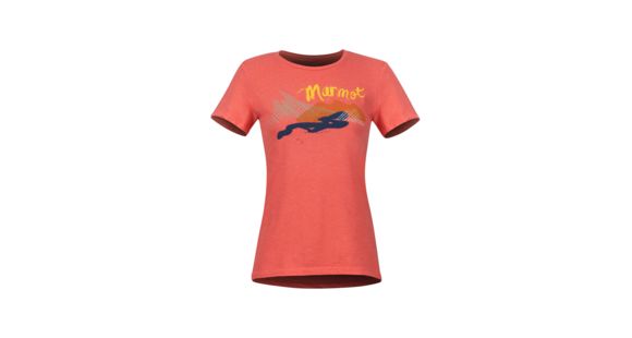 Marmot Esterel Tee Short Sleeve - Women's, Flamingo Heather, Small, 47740-8289-S