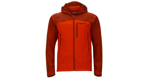 Marmot Estes Hoody - Men's-Sunset Orange/Dark Rust-Large, 889169841293
