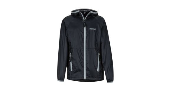 Marmot Ether Hoody - Boy's, Black/Dark Steel, Small, 51080-1121-S