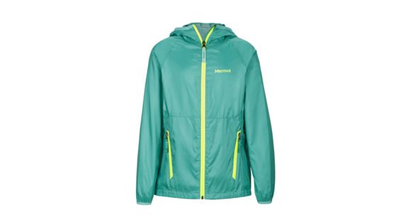 Marmot Ether Hoody - Girl's, Turf Green/Celtic, Medium, 56190-4773-M