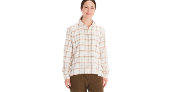 Marmot Fairfax Boyfriend Midweight Flannel - Women's, Papyrus, Small, M10643-7395-S