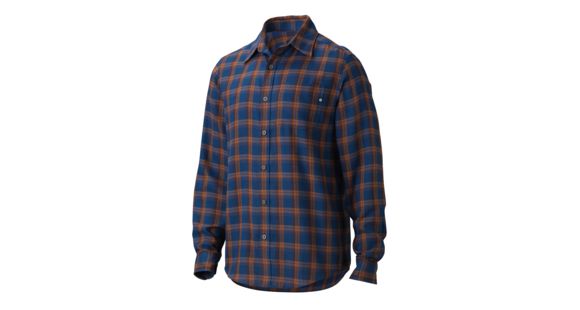 Marmot Fairfax Long Sleeve Flannel-Blue Night Heather-Small, 50750-BLUE NIGHT HEATHER-S