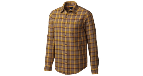 Marmot Fairfax Long Sleeve Flannel-Brown Heather-Large
