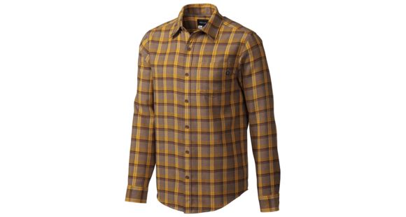 Marmot Fairfax Long Sleeve Flannel-Brown Heather-Small