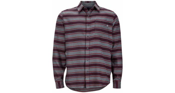 Marmot Fairfax Long Sleeve Flannel-Steel Heather-Large