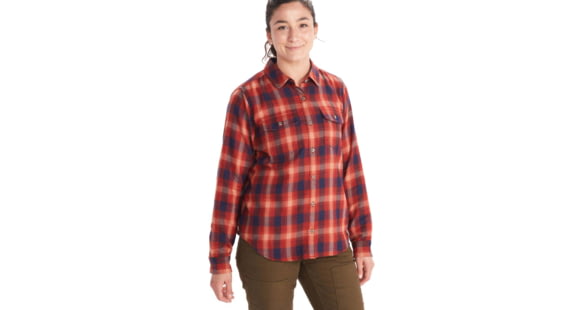 Marmot Fairfax Midweight Flannel - Women's, Red Ochre, Small, M13553-9457-S