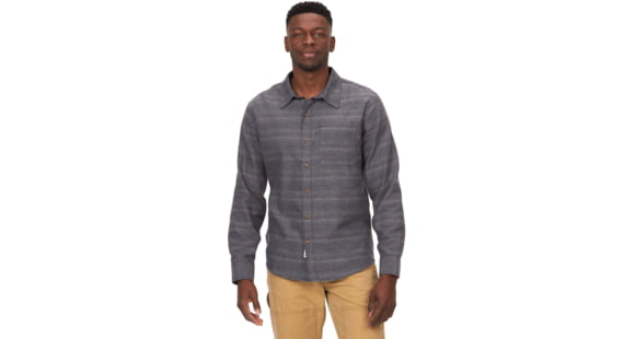 Marmot Fairfax Novelty Heathered Lightweight Flannel Shirt - Men's, Dark Steel, Large, M14917-1132-L