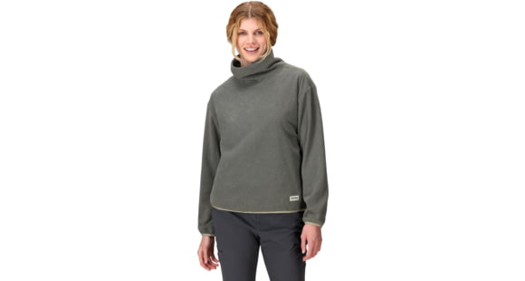 Marmot Felton Fleece Cowl Neck - Womens, Shale Grey Heather, Medium, 195115370534