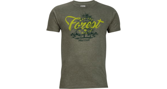 Marmot Forest Short Sleeve Tee - Men's-Olive Heather-X-Large