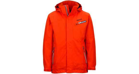 Marmot Freerider Jacket - Boy's-Mars Orange-Large