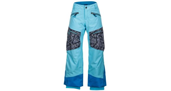 Marmot Freerider Pants - Boy's-Bluefish/Black Shred-Medium