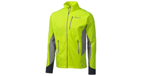 Marmot Fusion Jacket - Men's-Hyper Yellow/Steel-Large, 785562473669