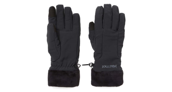 Marmot Fuzzy Wuzzy Glove - Women's, Black, Small, 82630-001-S
