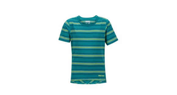 Marmot Girls Gracie Short Sleeve T-Shirt, Malachite, Small, 59350-3679-S