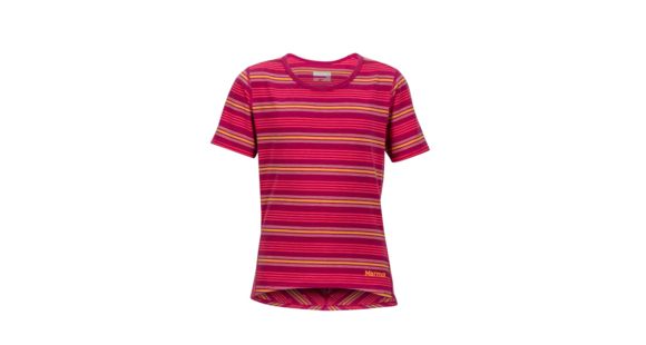Marmot Girls Gracie Short Sleeve T-Shirt, Sangria, Small, 59350-6119-S
