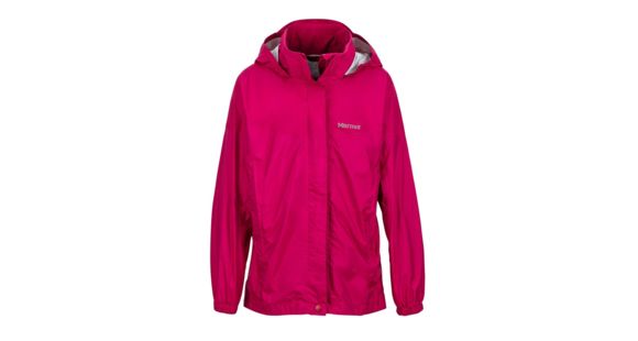 Marmot Girls Precip Jacket, Sangria, L, 55680-6119-L