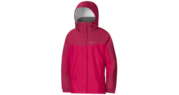 Marmot Precip Jacket - Girl's-Large-Raspberry/Dark Raspberry, 785562735545