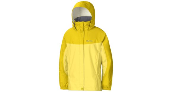 Marmot Precip Jacket - Girl's-Large-Sunlight/Yellow Vapor, 785562566941