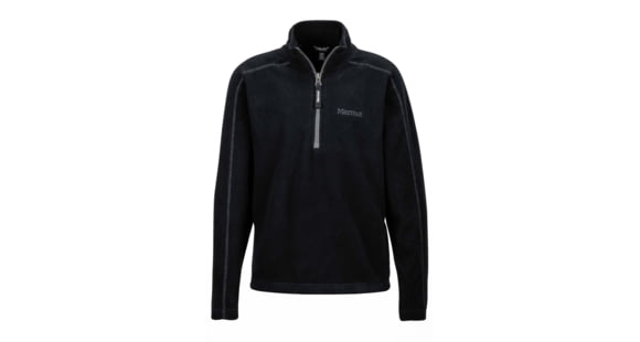 Marmot Girls Rocklin 1/2 Zip Fleece Jacket, Black, Extra Small, 89020-001-XS