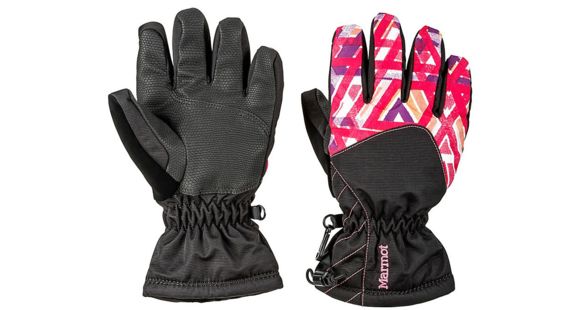 Marmot Glade Glove - Girl's-X-Large-Pink Lotus Geo, 889169088384