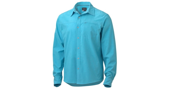 Marmot Goat Peak Long Sleeve Shirt - Men's-Crystal Blue-X-Large, 51200-CRYSTAL BLUE-XL