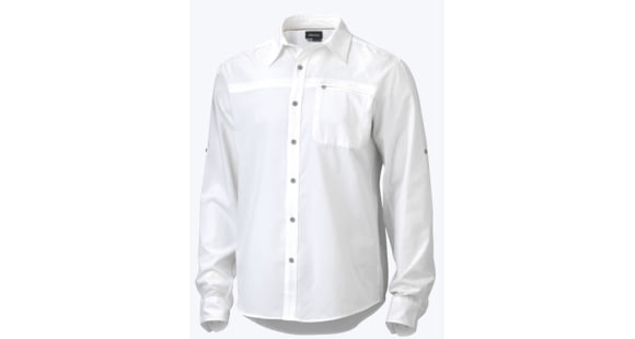 Marmot Goat Peak Long Sleeve Shirt - Men's-White-Large, 51200-WHITE-L