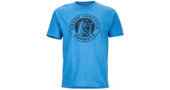 Marmot Grand Junction Short Sleeve Tee - Men's-Royal Heather-Small