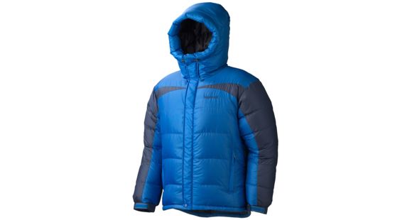 Marmot Greenland Baffled Jacket - Men's-Medium-Peak Blue/Dark Ink, 785562501348