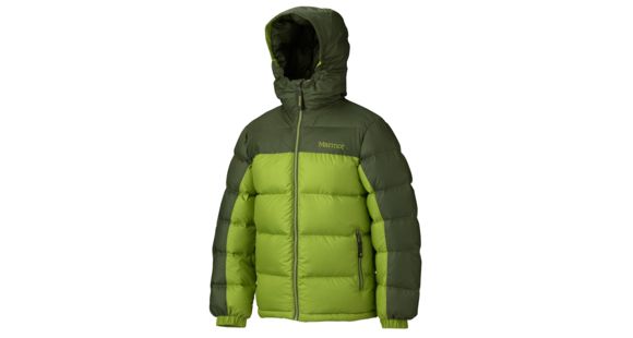 Marmot Guides Down Hoody - Boy's-Green Lichen/Greenland-XX-Large