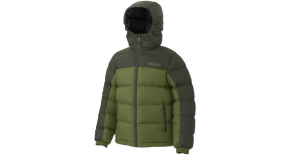 Marmot Guides Down Hoody - Boy's-Small-Forest/Fatigue
