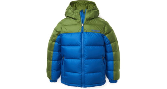 Marmot Guides Down Hoody - Kid's, Dark Azure/Foliage, Large, 73700-19625-L