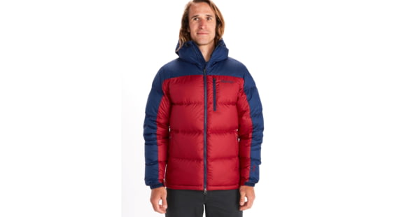 Marmot Guides Down Hoody - Men's, Brick/Arctic Navy, Small, 73060-1986-S