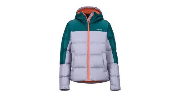 Marmot Guides Down Hoody - Women's, Lavender Aura/Deep Teal, Small, 79300-7351-S