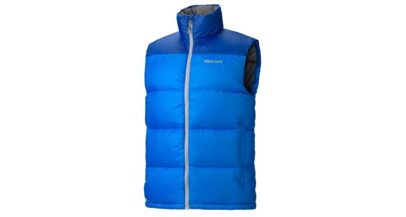 Marmot Guides Down Vest - Men's, Medium, Cobalt Blue/Bright Navy