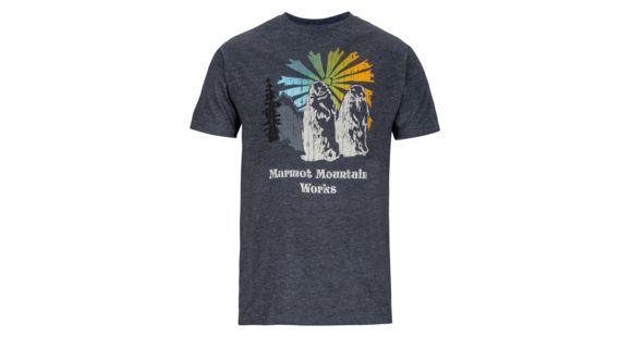 Marmot Heritage Short Sleeve Tee - Men's-Charcoal Heather-Medium, 269972