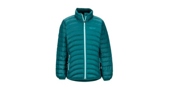 Marmot Girl's Highlander Down Jacket - Kids, Deep Teal, Medium, 79940-Deep Teal-M-DEMO