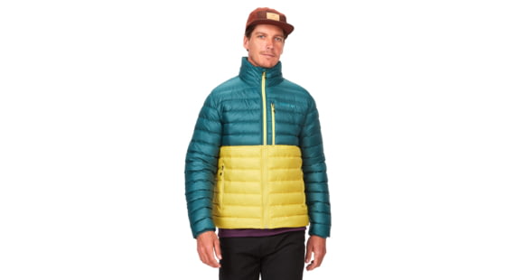 Marmot Highlander Jacket - Men's, Dark Jungle/Limelight, Large, M13177-22479-L