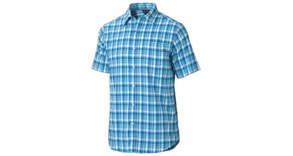 Marmot Highpass Plaid Shirt - Men's-Atomic Blue-XX-Large, 785562450493