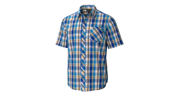 Marmot Homestead Short Sleeve - Men's-Azure Blue-Medium