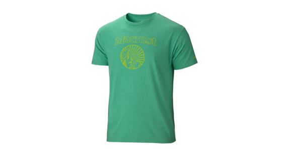 Marmot Horizon Short Sleeve Tee - Men's-Green Heather-X-Large