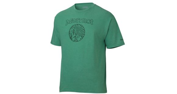 Marmot Horizon Short Sleeve Tee - Men's-True Green Heather-XX-Large, 785562613270