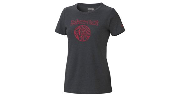 Marmot Horizon Short Sleeve Tee - Women's-Dark Steel Heather-Medium, 55860-DARK STEEL HEATHER-M