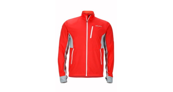 Marmot Hyperdash Jacket - Men's-Scarlet Red/Grey Storm-Small